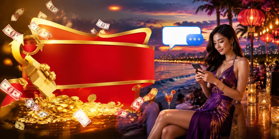Người dùng kiểm tra tài khoản VIP trên điện thoại tại bãi biển Đà Nẵng