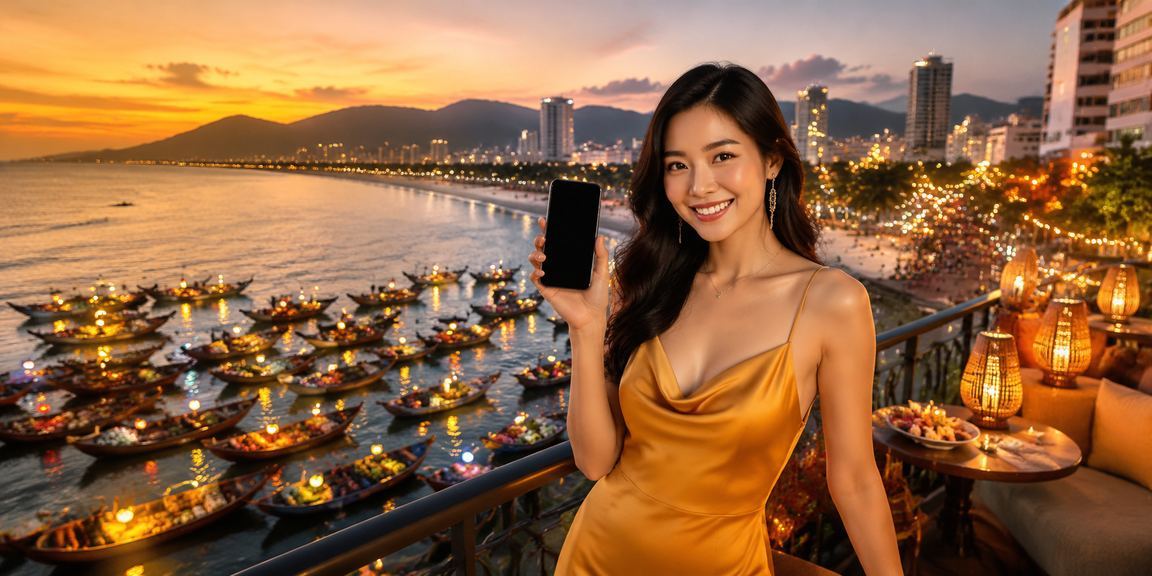 Người dùng nạp tiền và theo dõi kết quả cá cược tại chợ đêm Đà Nẵng