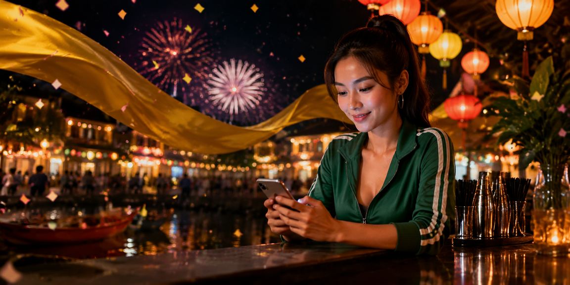 Không khí giải trí và khuyến mãi cashback tại phố đèn lồng Hội An